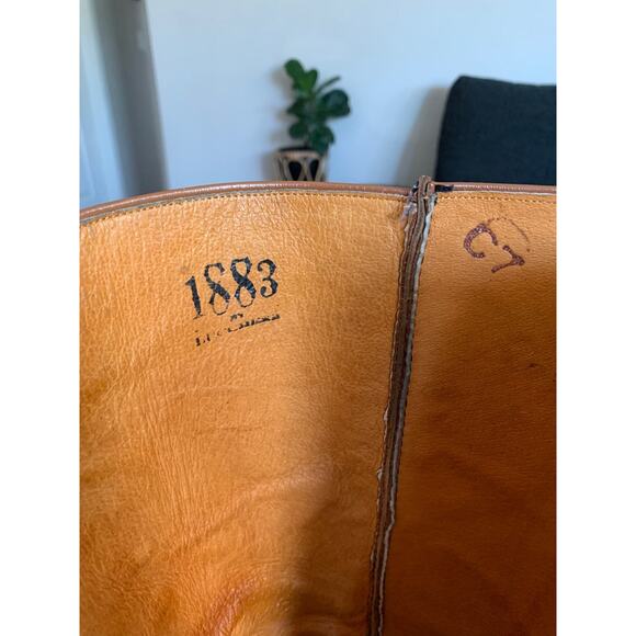 Vintage 1883 Lucchese Distressed Women’s 16” Shaft Boots SZ 8.5 - Picture 9 of 12